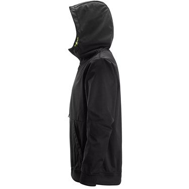 Snickers 8400 FlexiWork Windblocker Stretch Half-Zip Hoodie Black