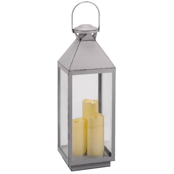 Large Dove-Grey Oslo Lantern - 642006
