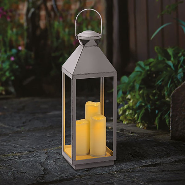 Large Dove-Grey Oslo Lantern - 642006