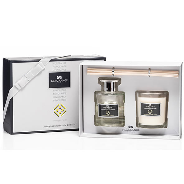 Newgrange Living Lemongrass Fusion Luxury Candle & Diffuser Gift Set - 647765