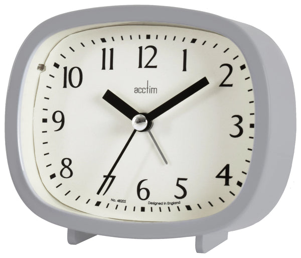 Acctim Hilda Retro Alarm Clock Pigeon Grey - 64829
