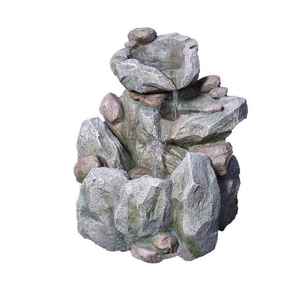 Rock Fall Solar Water Fountain - 3902122