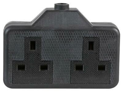 POWERMASTER 2 GANG BLACK RUBBERISED TRAILING SOCKET - 6200742