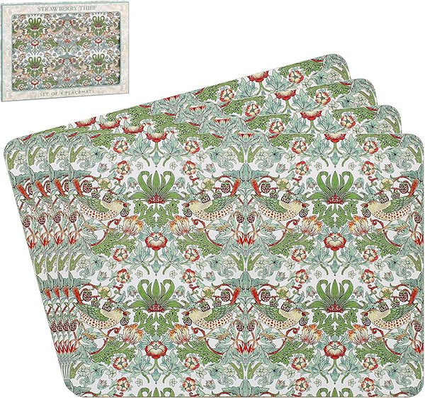 The Leonardo Collection Strawberry Thief Placemats Set of 4 - 64008