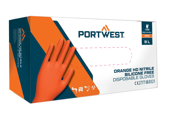 A930 Disposable Disposable Glove (Pk100) Orange