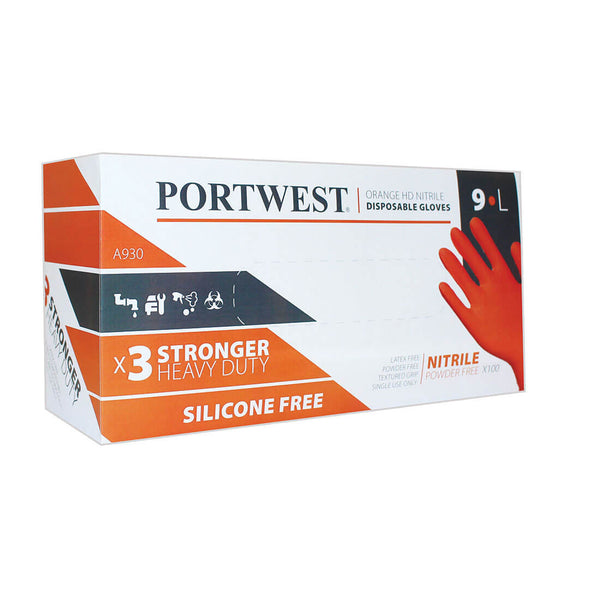 A930 Disposable Disposable Glove (Pk100) Orange
