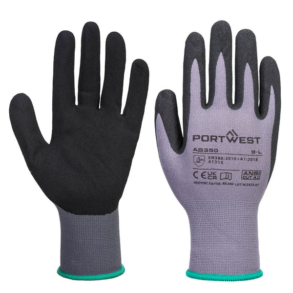 PORTWEST AB350 GRIP 15 NITRILE GLOVE 12PK
