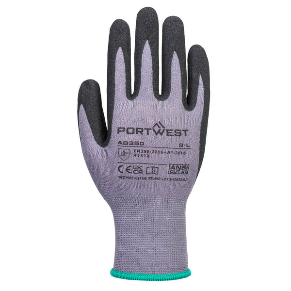PORTWEST AB350 GRIP 15 NITRILE GLOVE 12PK