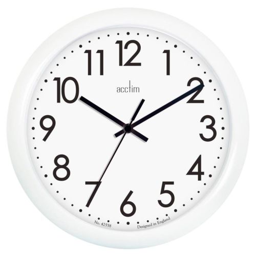 Acctim Abingdon White Wall Clock - 641382
