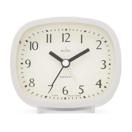 Acctim Hilda Shiraz Alarm Clock White & Red - 64825