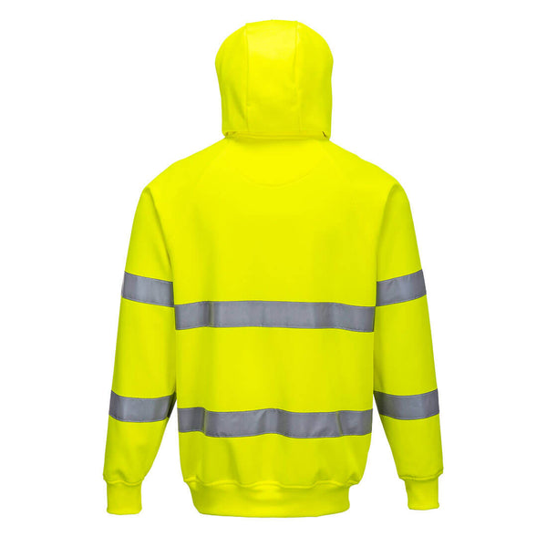 Portwest B304 Hi-Vis Hoodie - Yellow
