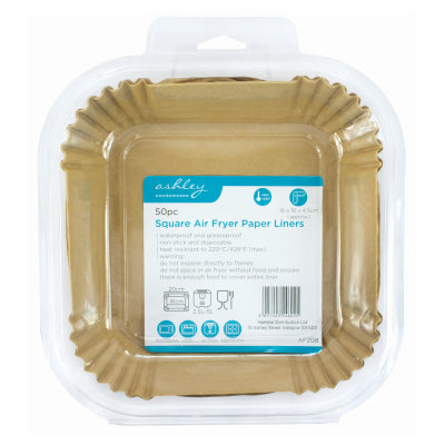 50PC SQUARE AIR FRYER PAPER LINERS - 64006