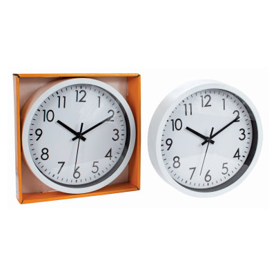WHITE WALL CLOCK 17.5CM - 642191