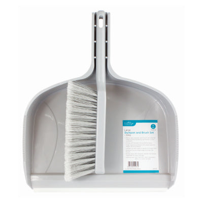 LARGE DUSTPAN AND BRUSH SET - GREY - 6403130