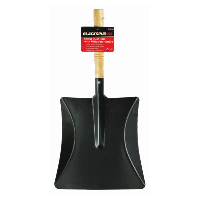 METAL DUST PAN WITH WOODEN HANDLE - 422034