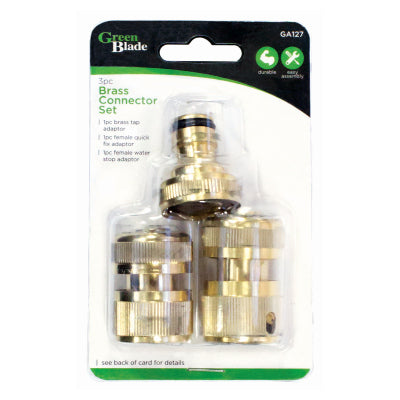 3PC BRASS CONNECTOR SET - 395689