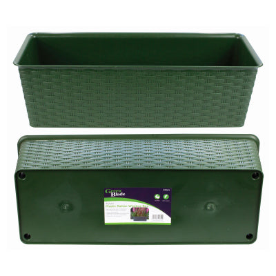 40CM PLASTIC RATTAN WINDOW BOX - 391503