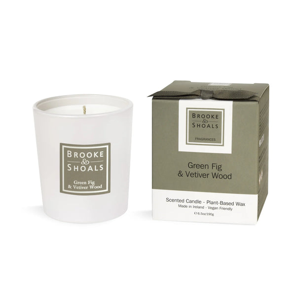 Brooke & Shoals Scented Candle - Green Fig & Vetiver Wood - 64946
