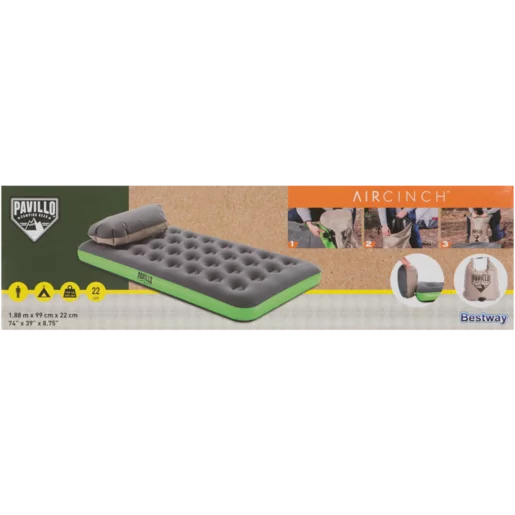 Bestway Pavillo Camping Gear Inflatable Mattress w/Carry Bag - 391428