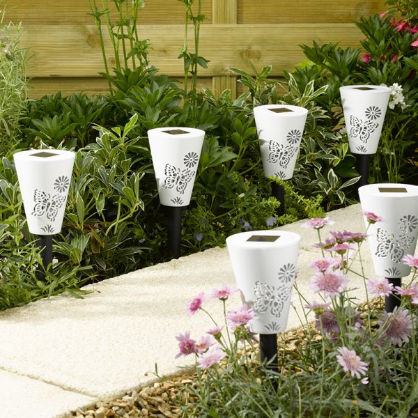 Butterfly Silhouette Stake Lights 6 Pack - 39439
