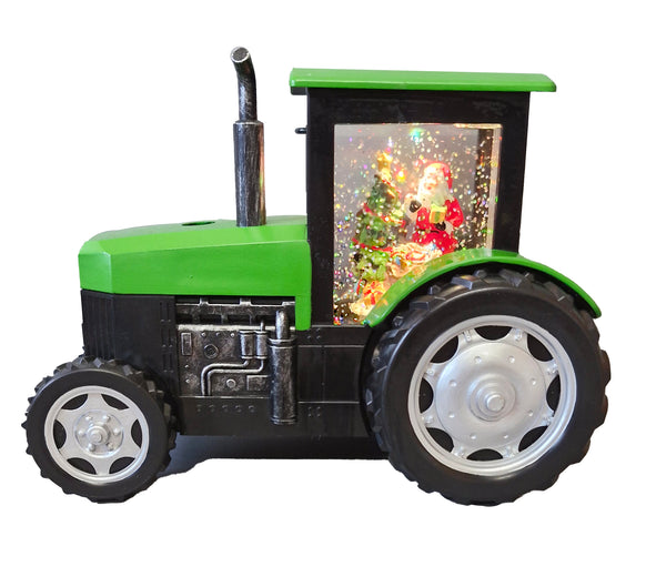 GREEN TRACTOR SNOW GLOBE - 66785
