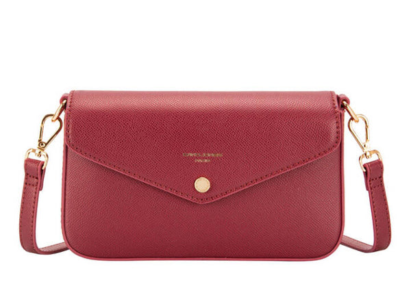 DAVID JONES BORDEAUX HALF FLAP SHOULDER BAG - 721769