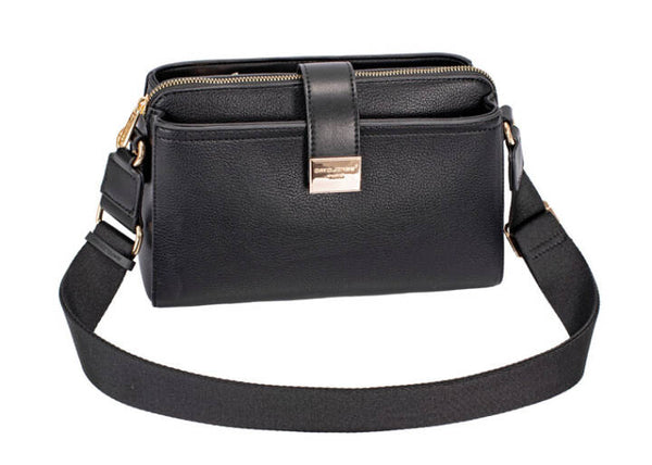 DAVID JONES BLACK SHOULDER BAG - 721738