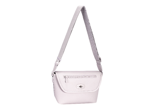 DAVID JONES SNOW LILAC SHOULDER BAG W/TURNLOCK - 721734