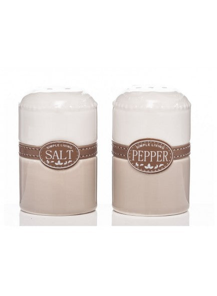 Roundstone Ceramic Salt & Pepper Shaker - 644033