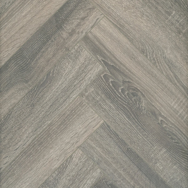 Canadia Platinum 12mm Grey Oak Herringbone Laminate Flooring