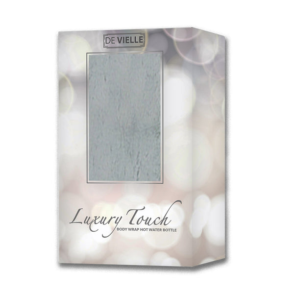 De Vielle Rabbit Faux Fur Body Wrap Hot Water Bottle Grey - 647410