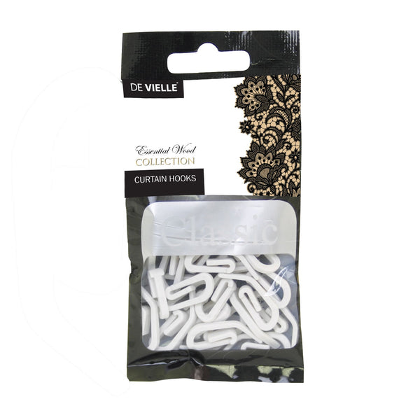 De Vielle Curtain Hooks 20pk - 640210