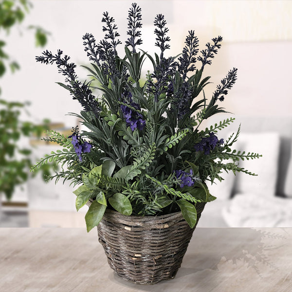 Nearly Natural Artificial Lavender Flower Plant 45cm - 649431