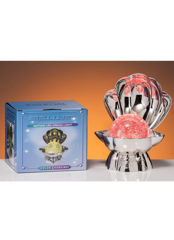 The Grange Collection Silver Sea Shell LED Colour Changing Projector Light - 630009