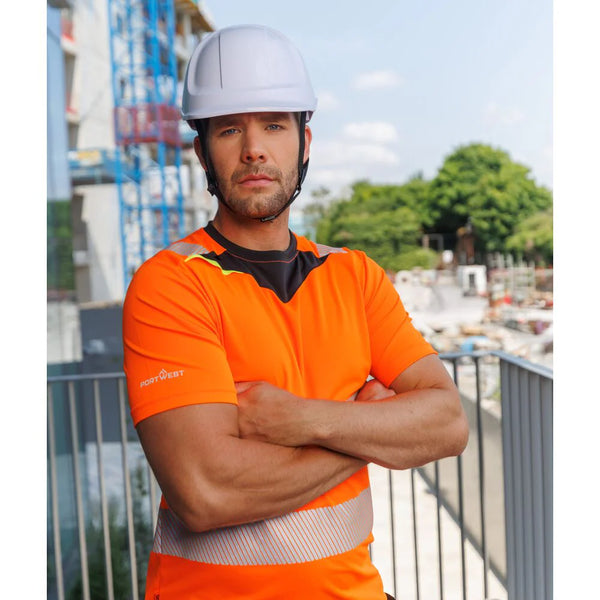 Portwest DX413 Hi-Vis T-Shirt Orange/Black