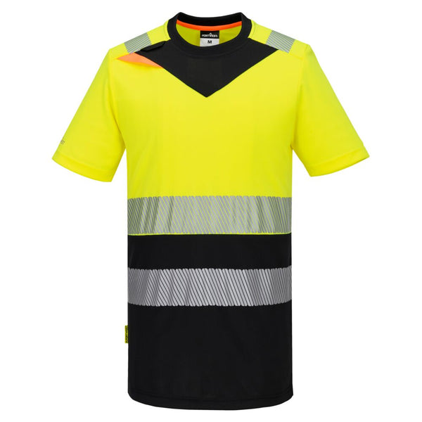Portwest DX434 Hi-Vis Class 1 T-Shirt Yellow/Black