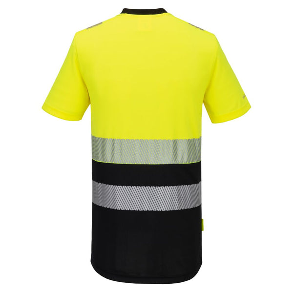 Portwest DX434 Hi-Vis Class 1 T-Shirt Yellow/Black
