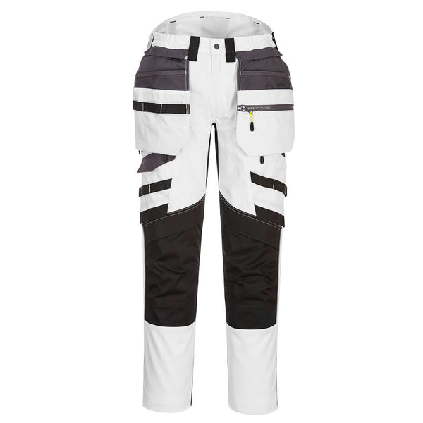 Portwest White DX440 Detachable Holster Pocket Trousers