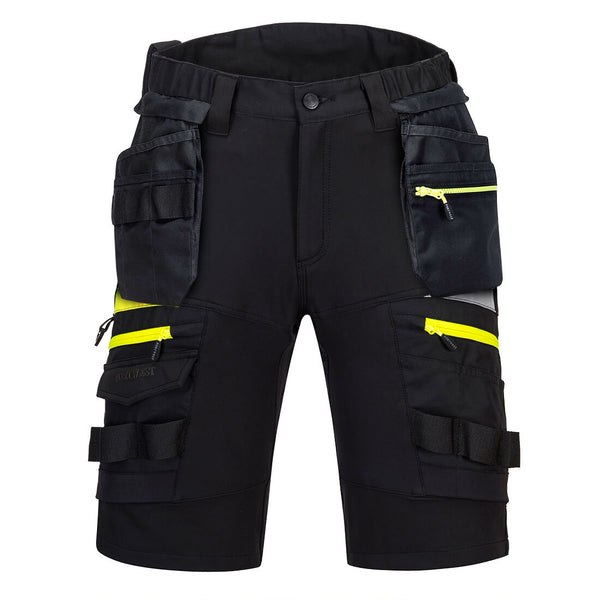 Portwest DX444 Detachable Holster Pocket Shorts Black