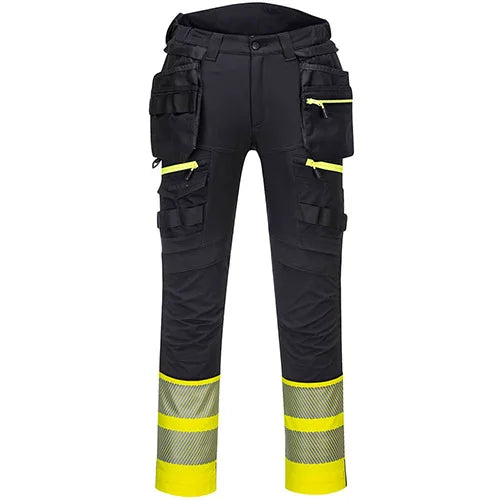 Portwest DX4 Hi-Vis Holster Trousers C1 Yellow and Black