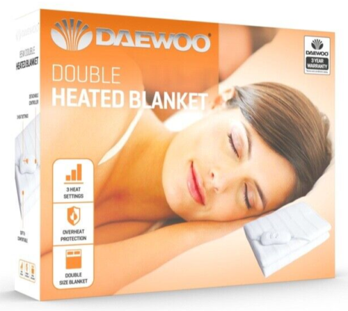 Daewoo 85W Double Heated Electric Blanket - 6459042