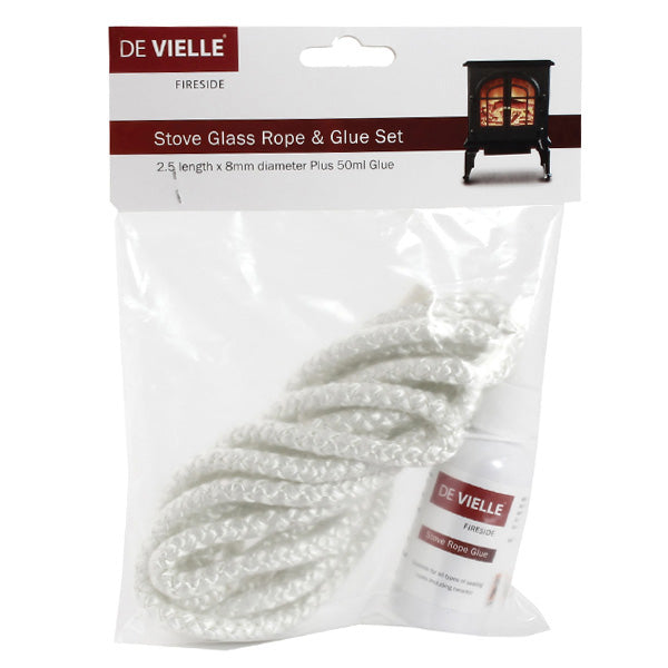 De Vielle Stove Glass Rope & Glue Set - 420492