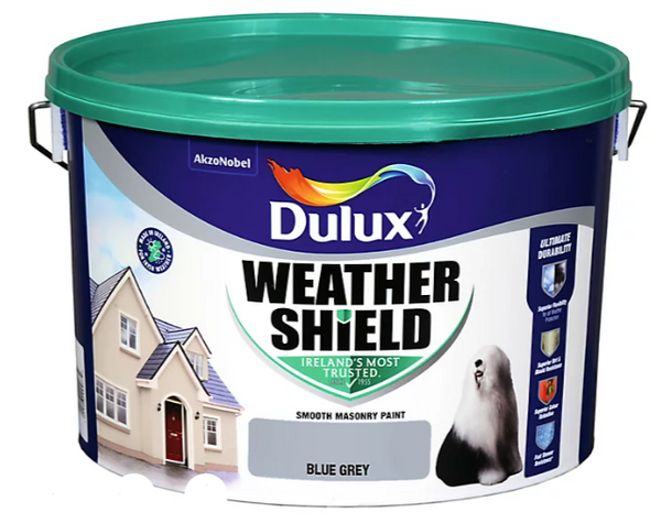 Dulux Weathershield Smooth Masonry 10L in Blue Grey - 75615