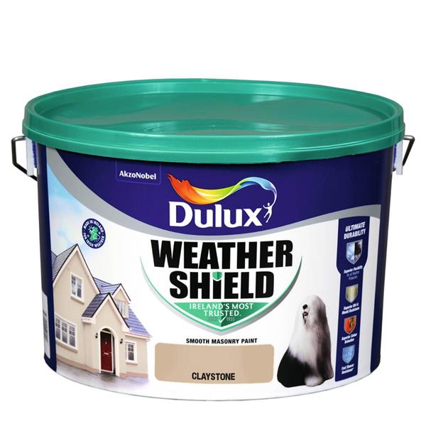 Dulux Weathershield Smooth Masonry 10L in Claystone - 75620