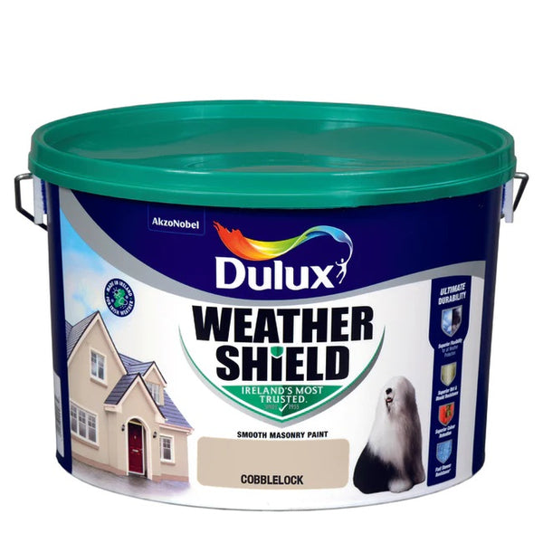 Dulux Weathershield Smooth Masonry 10L in Cobblelock - 75621