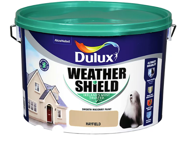 Dulux Weathershield Smooth Masonry 10L in Hayfield - 75630