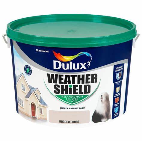 Dulux Weathershield Smooth Masonry 10L in Rugged Shore - 75639