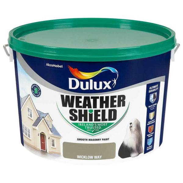 Dulux Weathershield Smooth Masonry 10L in Wicklow Way - 75644
