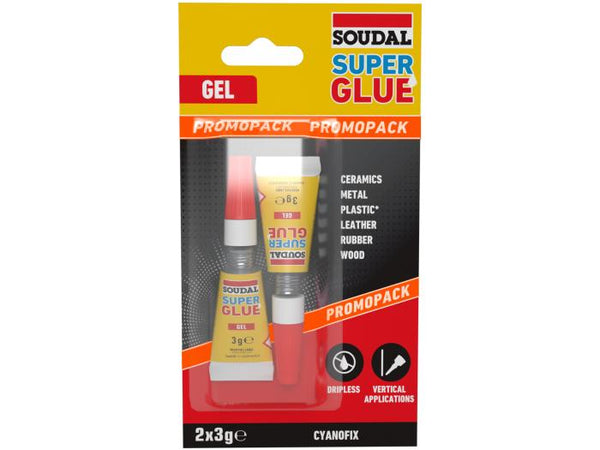 SOUDAL SUPER GLUE GEL 3G + 3G - 800787