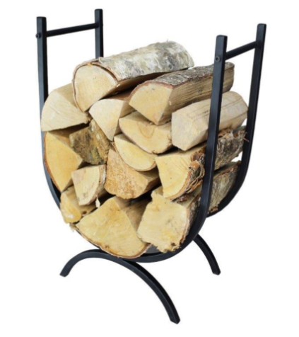 Essentials Black U Shaped Log Holder - 4123